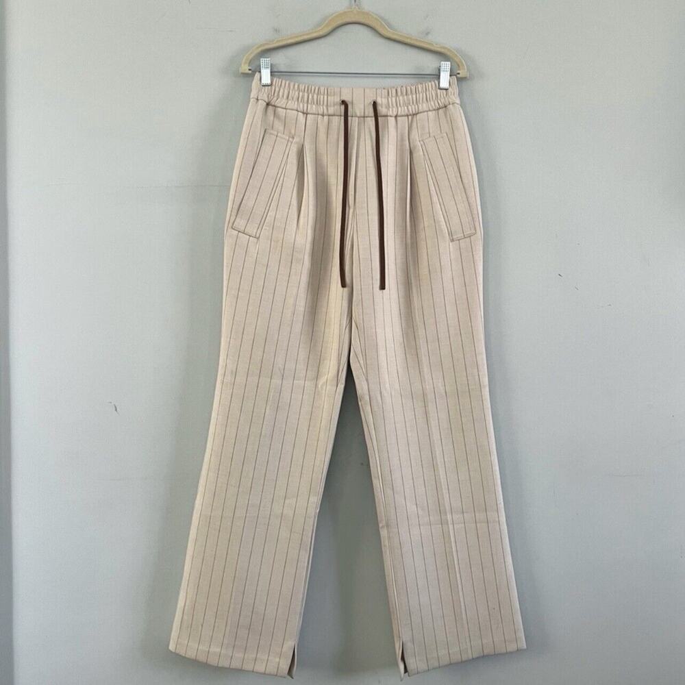 3.1 Phillip Lim Ecru Striped‎ Woven Track Trouser Pants - Picture 3 of 7